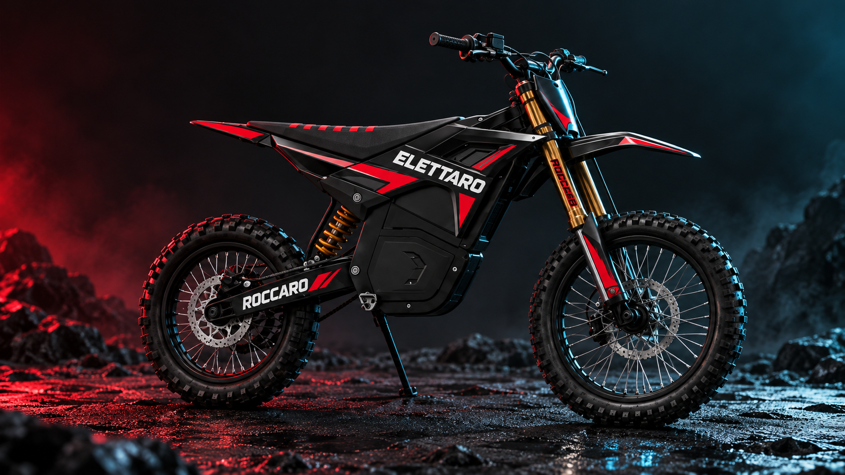 ELETTARO ROCCARO electric dirt bike in Molten Red